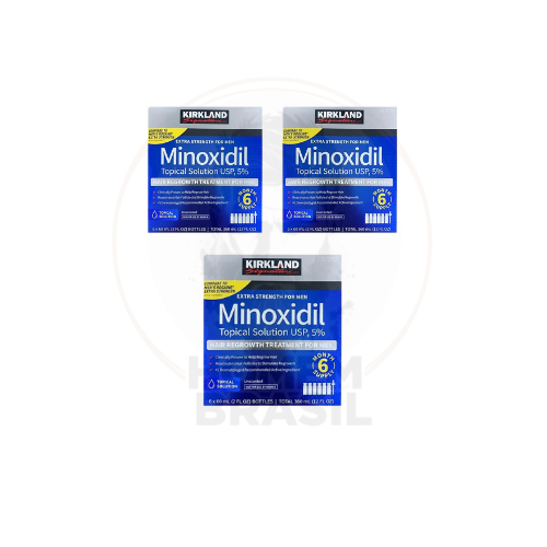 Minoxidil Kirkland - 18 Unidades (3 caixas lacradas)